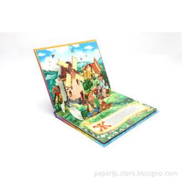 Comic 3D Pop Up Book Printing Service 350g white board , to